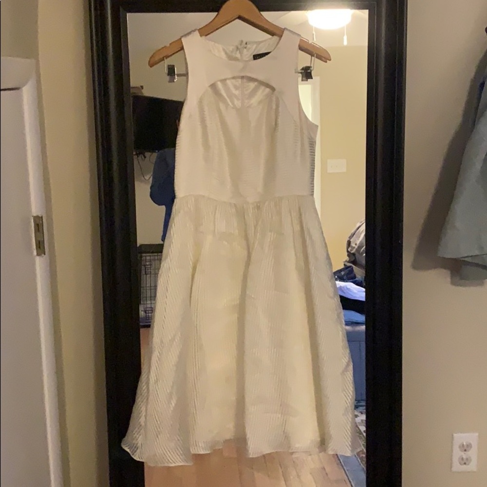 Beautiful white silk dress